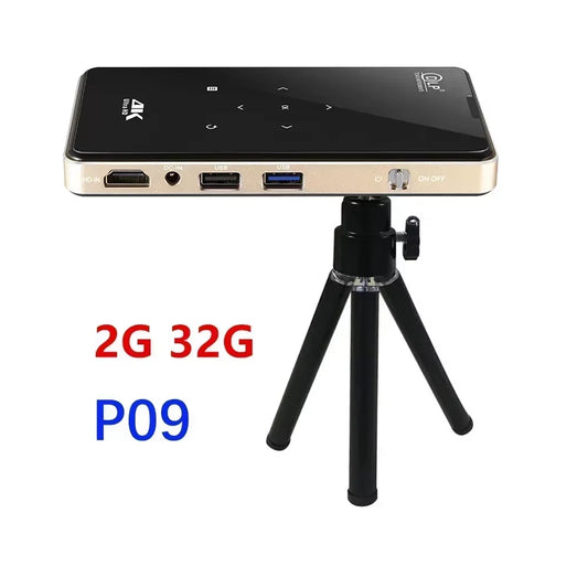 P09-II Portable DLP Mini Pocket Projector Android 9.0 2GB 32GB Home Beamer Support 4K Decoding for Home Theater Video Proyector